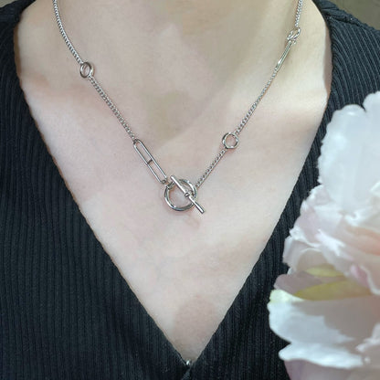 [Zalyn]HM STERLING CHAINE D'ANCRE HEART