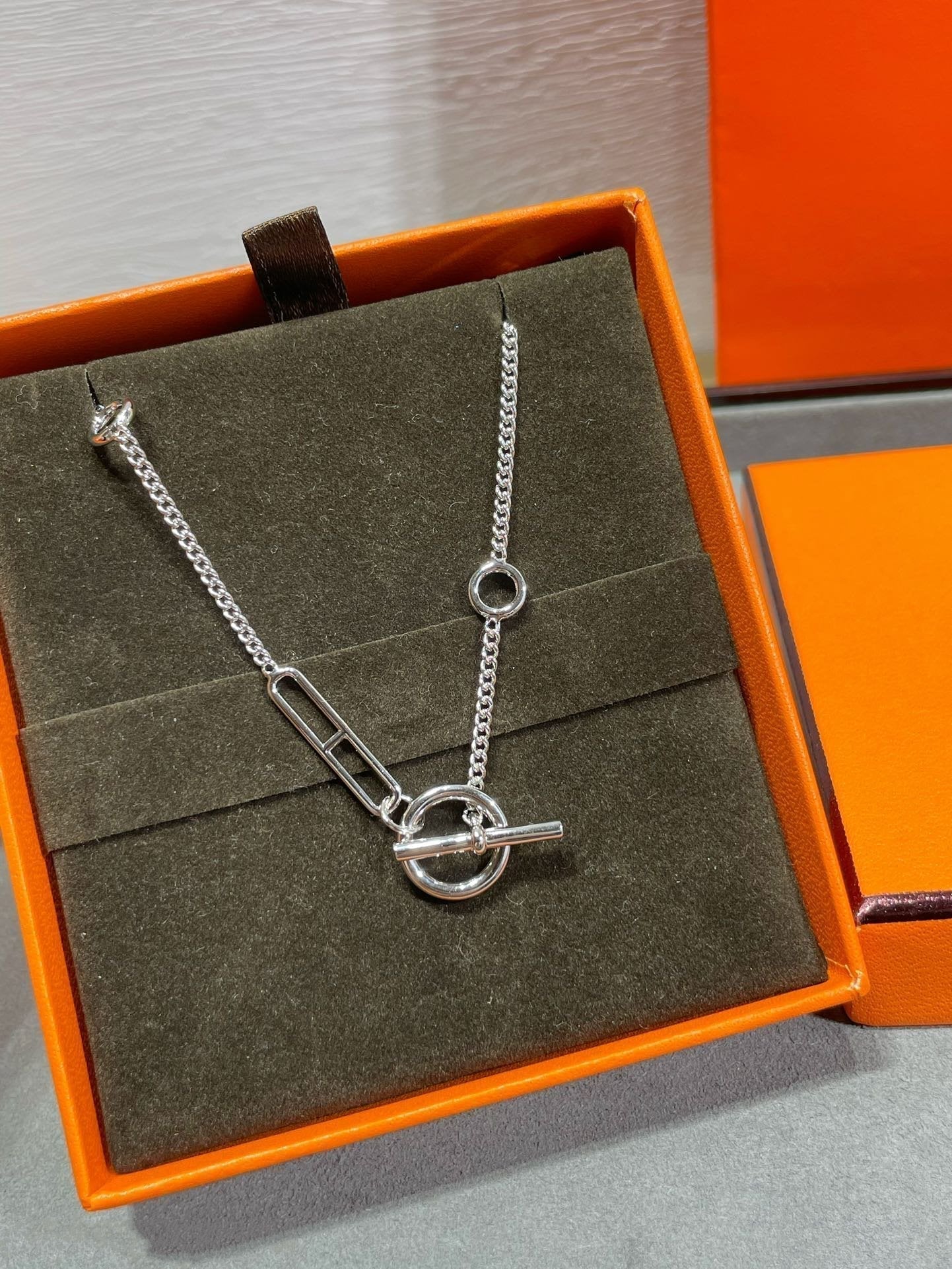 [Zalyn]HM STERLING CHAINE D'ANCRE HEART