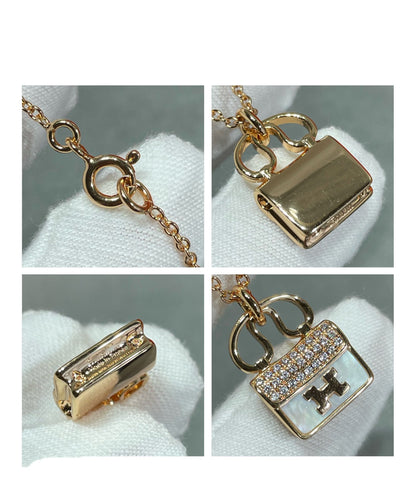 [Zalyn]H CIRCE MOISSANITE PENDANT NECKLACE GOLD