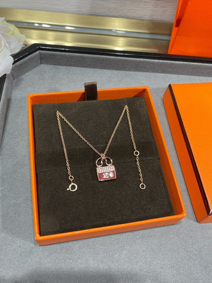 [Zalyn]H CIRCE MOISSANITE PENDANT NECKLACE GOLD
