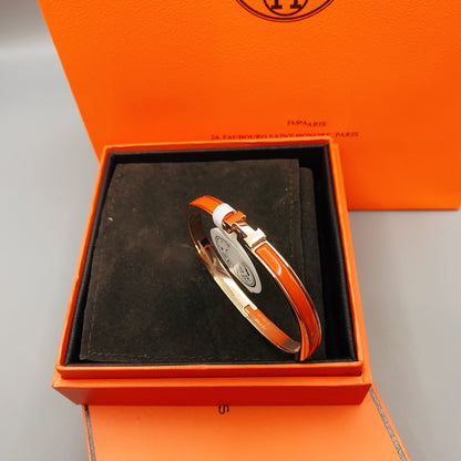 [Zalyn]CLASSIC HM CLIC RED 8MM ENAMEL BRACELET