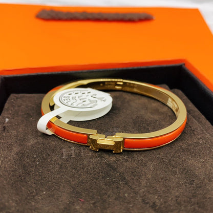 [Zalyn]CLASSIC HM CLIC RED 8MM ENAMEL BRACELET