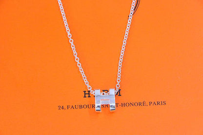 [Zalyn]HM NECKLACE H LETTER OVAL SERIES