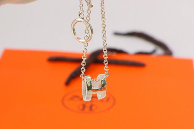 [Zalyn]HM NECKLACE H LETTER OVAL SERIES