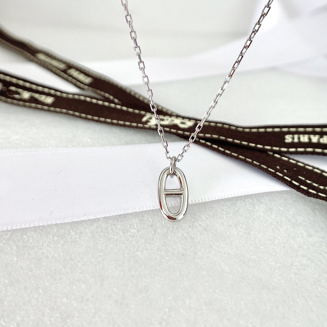 [Zalyn]HM PIG NOSE NECKLACE