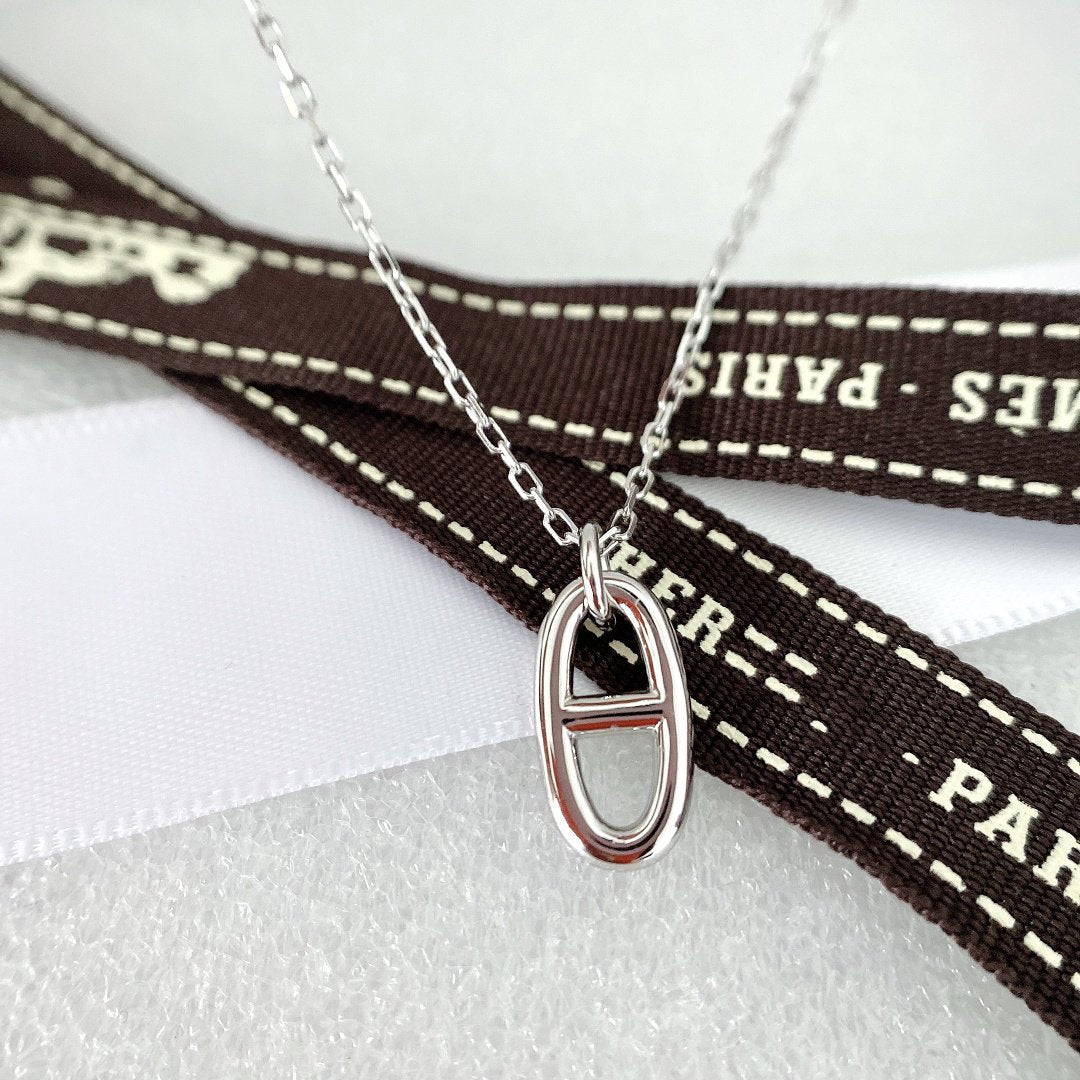 [Zalyn]HM PIG NOSE NECKLACE