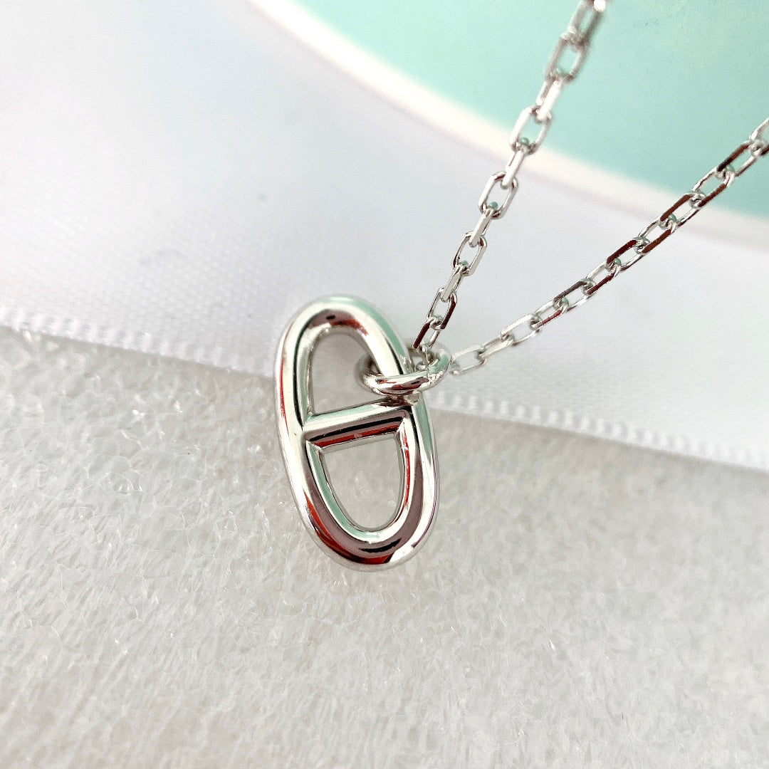 [Zalyn]HM PIG NOSE NECKLACE