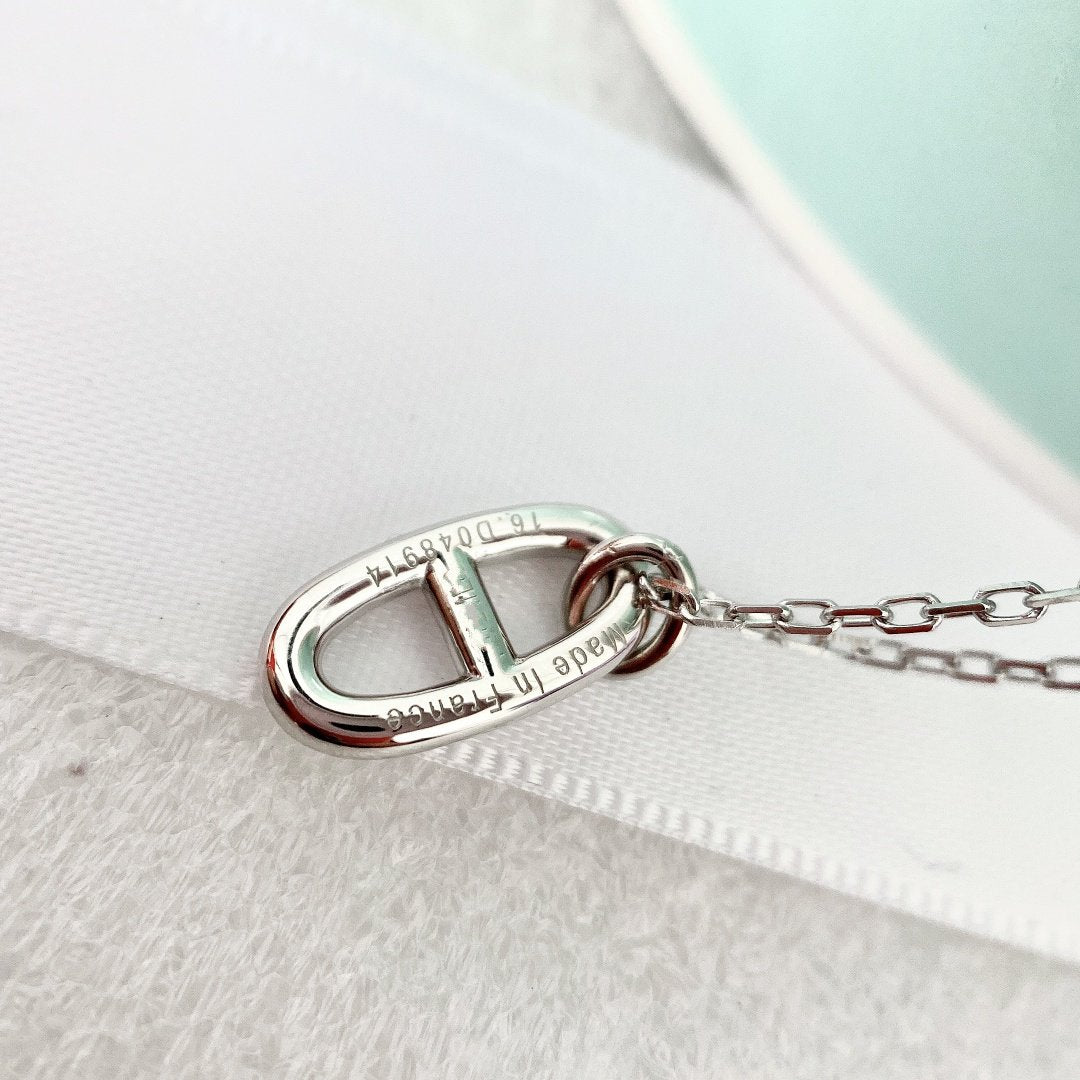 [Zalyn]HM PIG NOSE NECKLACE