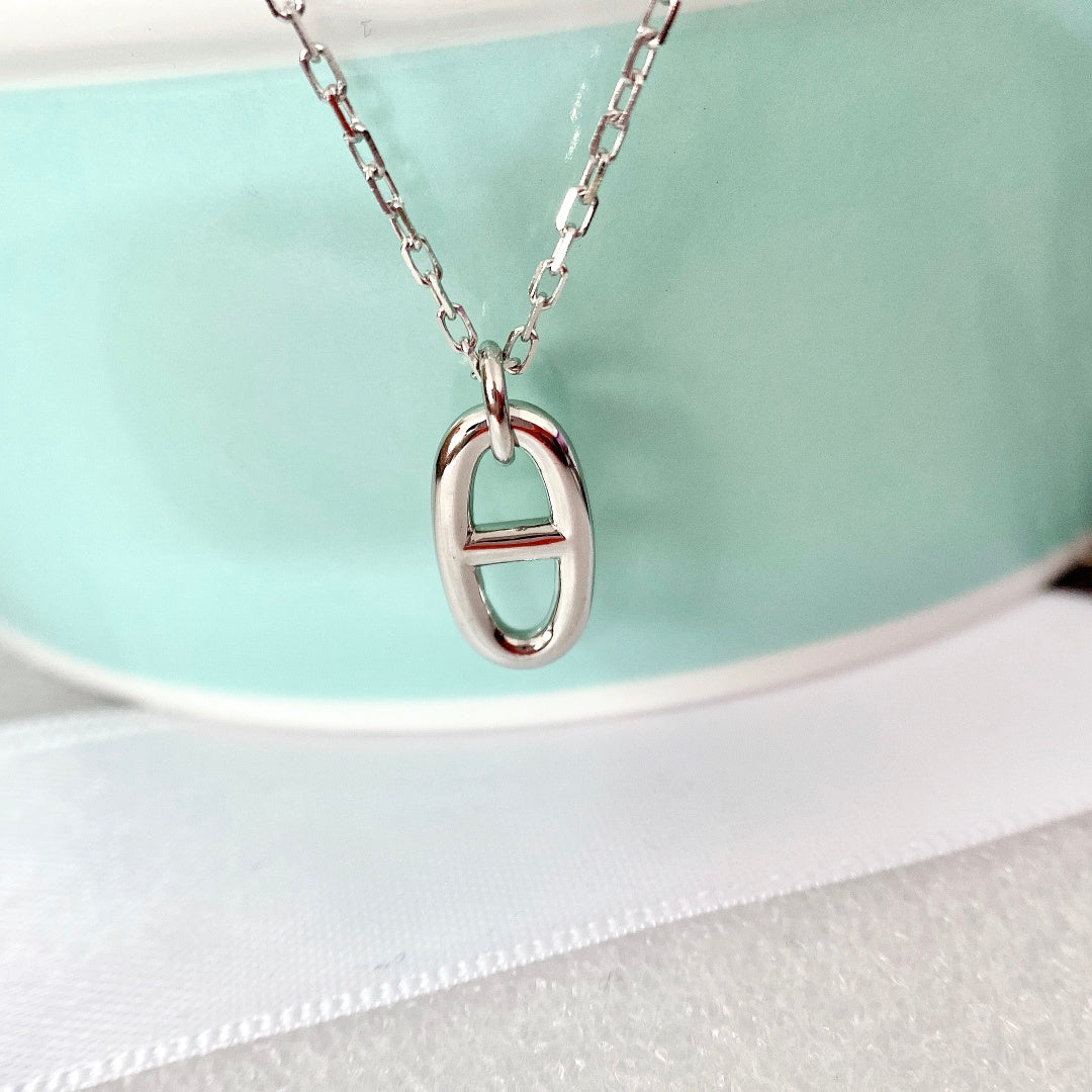 [Zalyn]HM PIG NOSE NECKLACE