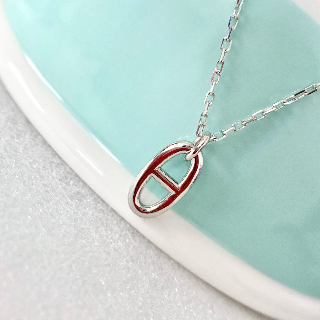 [Zalyn]HM PIG NOSE NECKLACE