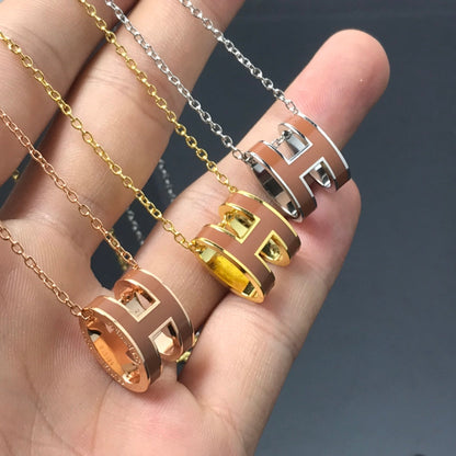 [Zalyn]H NECKLACE BROWN