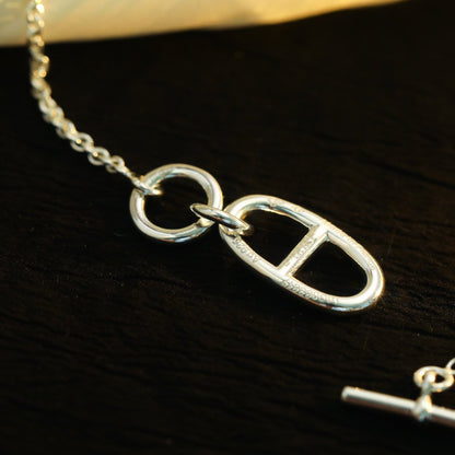 [Zalyn]HM CHAINE D'ANCRE PENDANT NECKLACE STERLING SILVER