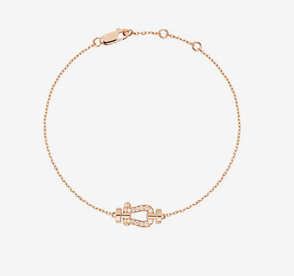 [Zalyn Jewelry ]FORCE 10 FULL DIAMOND BUCKLE CHAIN LINK MINI MODEL