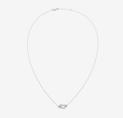 [Zalyn Jewelry ]FORCE 10 DIAMOND SILVER NECKLACE MINI MODEL
