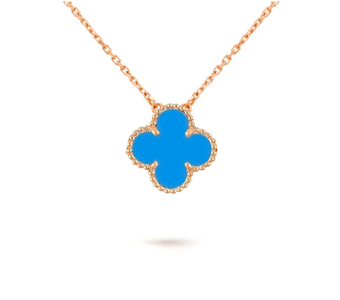 [Zalyn]15MM CLOVER FLOWER PENDANT NECKLACE COLLECTION