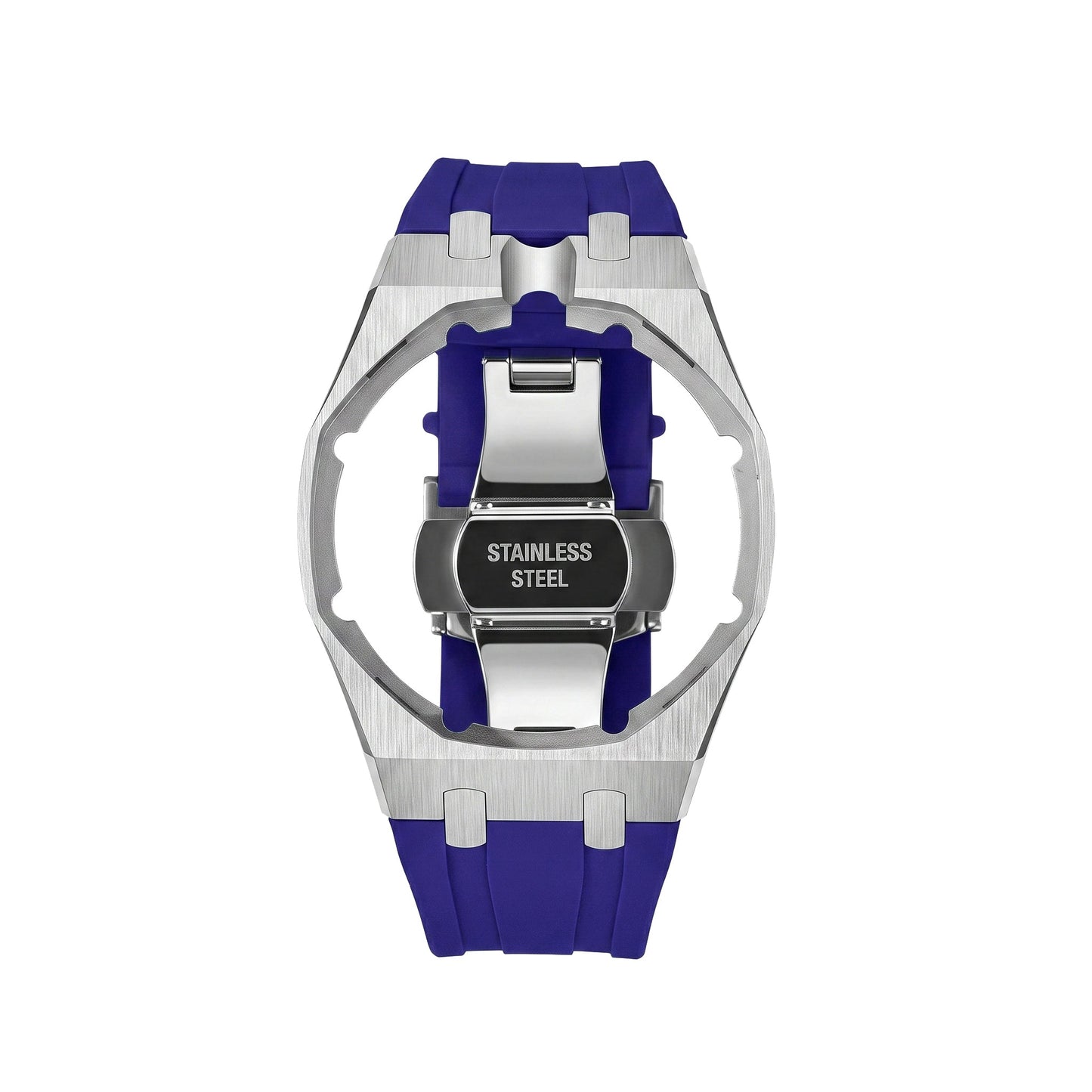 [Zalyn]Royal Oak Pop Exclusive Steel Case & Silicone Strap With Cradle