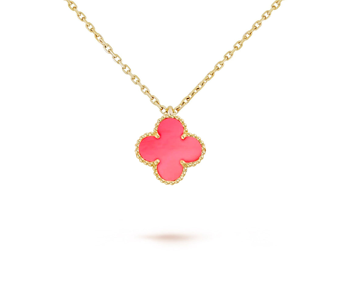 [Zalyn]9.5MM MINI CLOVER PENDANT NECKLACE COLLECTION