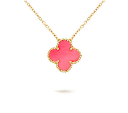 [Zalyn]15MM CLOVER FLOWER PENDANT NECKLACE COLLECTION