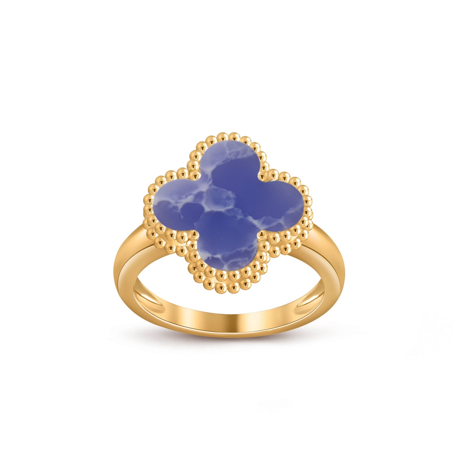 [Zalyn]LUCKY CLOVER VINTAGE GOLD RING COLLECTION