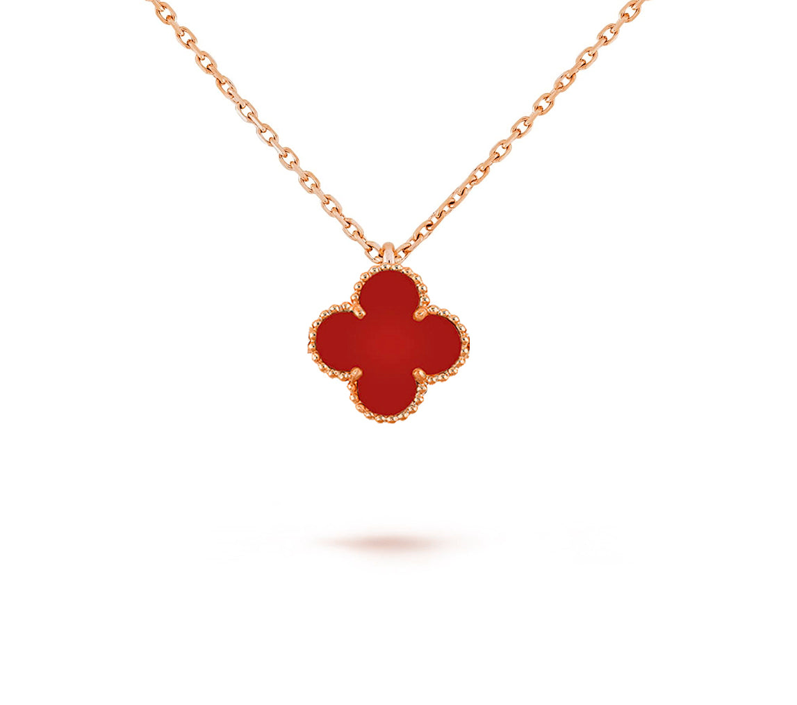 [Zalyn]9.5MM MINI CLOVER PENDANT NECKLACE COLLECTION