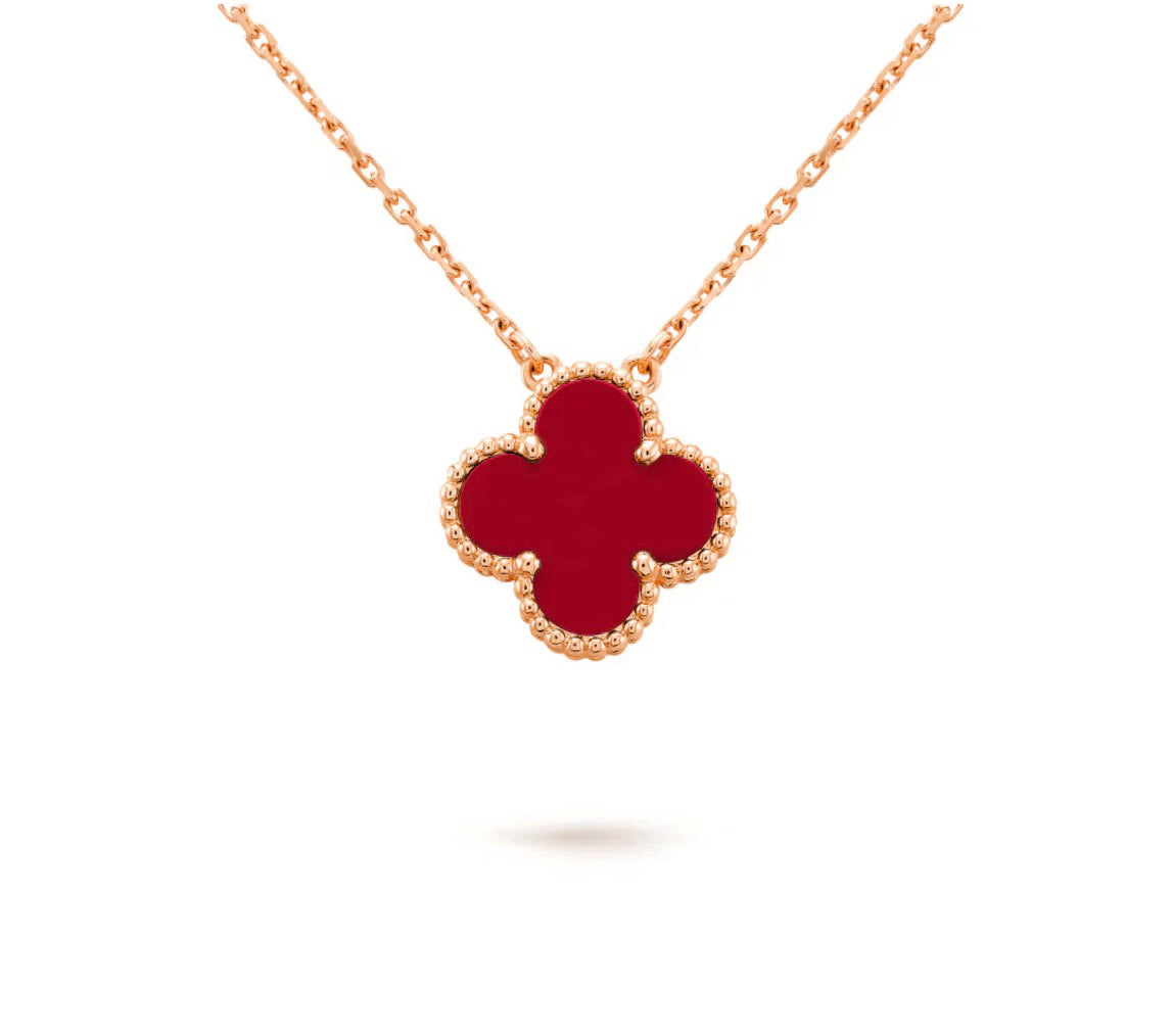 [Zalyn]15MM CLOVER FLOWER PENDANT NECKLACE COLLECTION