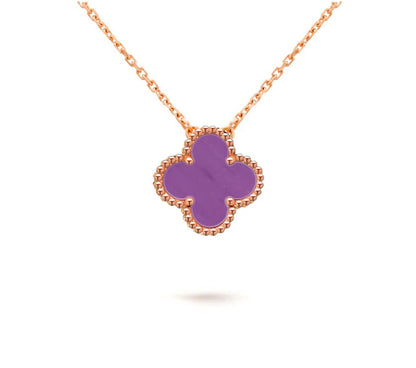 [Zalyn]15MM CLOVER FLOWER PENDANT NECKLACE COLLECTION