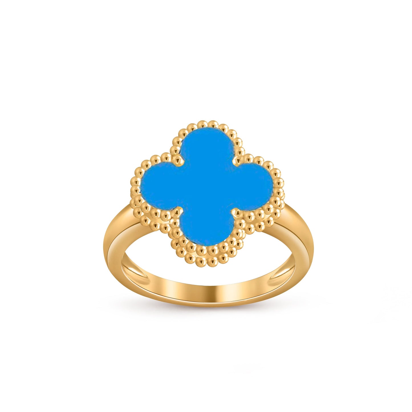 [Zalyn]LUCKY CLOVER VINTAGE GOLD RING COLLECTION