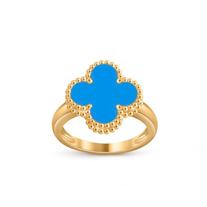 [Zalyn]LUCKY CLOVER VINTAGE GOLD RING COLLECTION