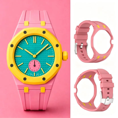 [Zalyn]ROYAL OAK POP EXCLUSIVE RUBBER STRAP