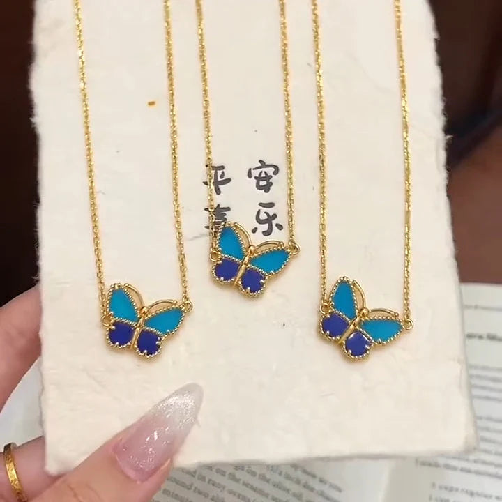 [Zalyn Jewelry] 2026 NEW LUCKY BUTTERFLY 1 MOTIFS NECKLACE