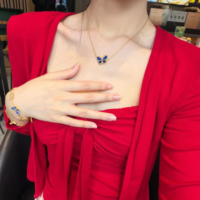 [Zalyn Jewelry] 2026 NEW LUCKY BUTTERFLY 1 MOTIFS NECKLACE