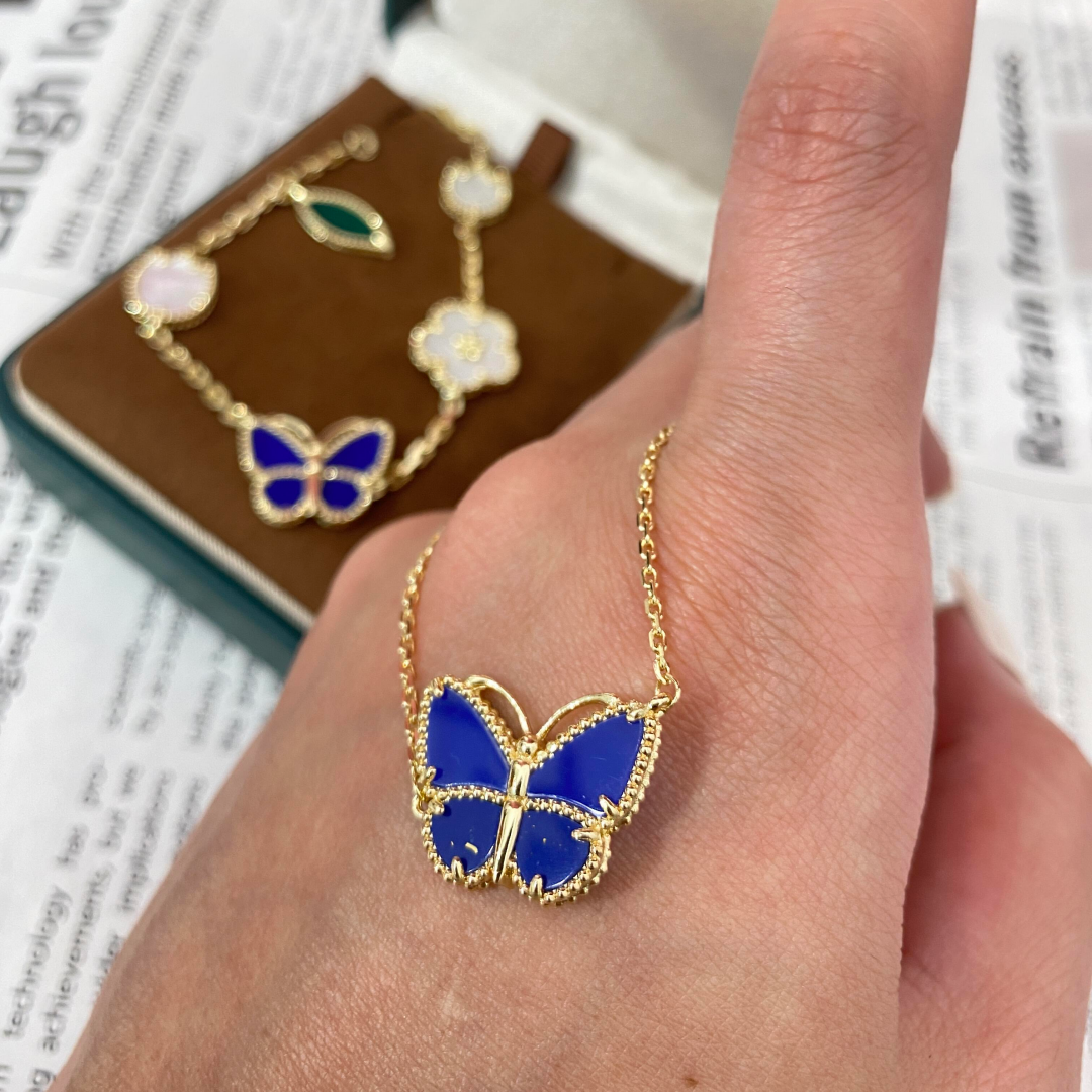 [Zalyn Jewelry] 2026 NEW LUCKY BUTTERFLY 1 MOTIFS NECKLACE
