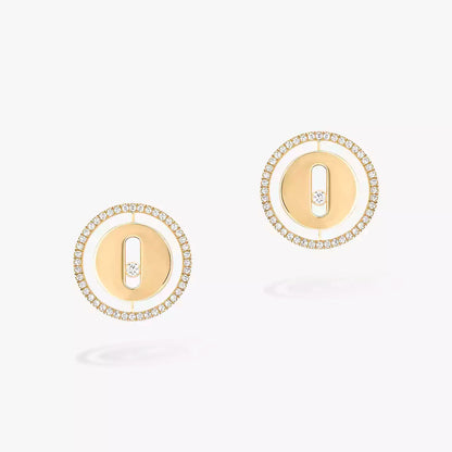 [Zalyn]LUCKY MOVE DIAMOND EARRINGS