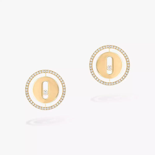 [Zalyn]LUCKY MOVE DIAMOND EARRINGS