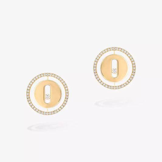 [Zalyn]LUCKY MOVE DIAMOND EARRINGS