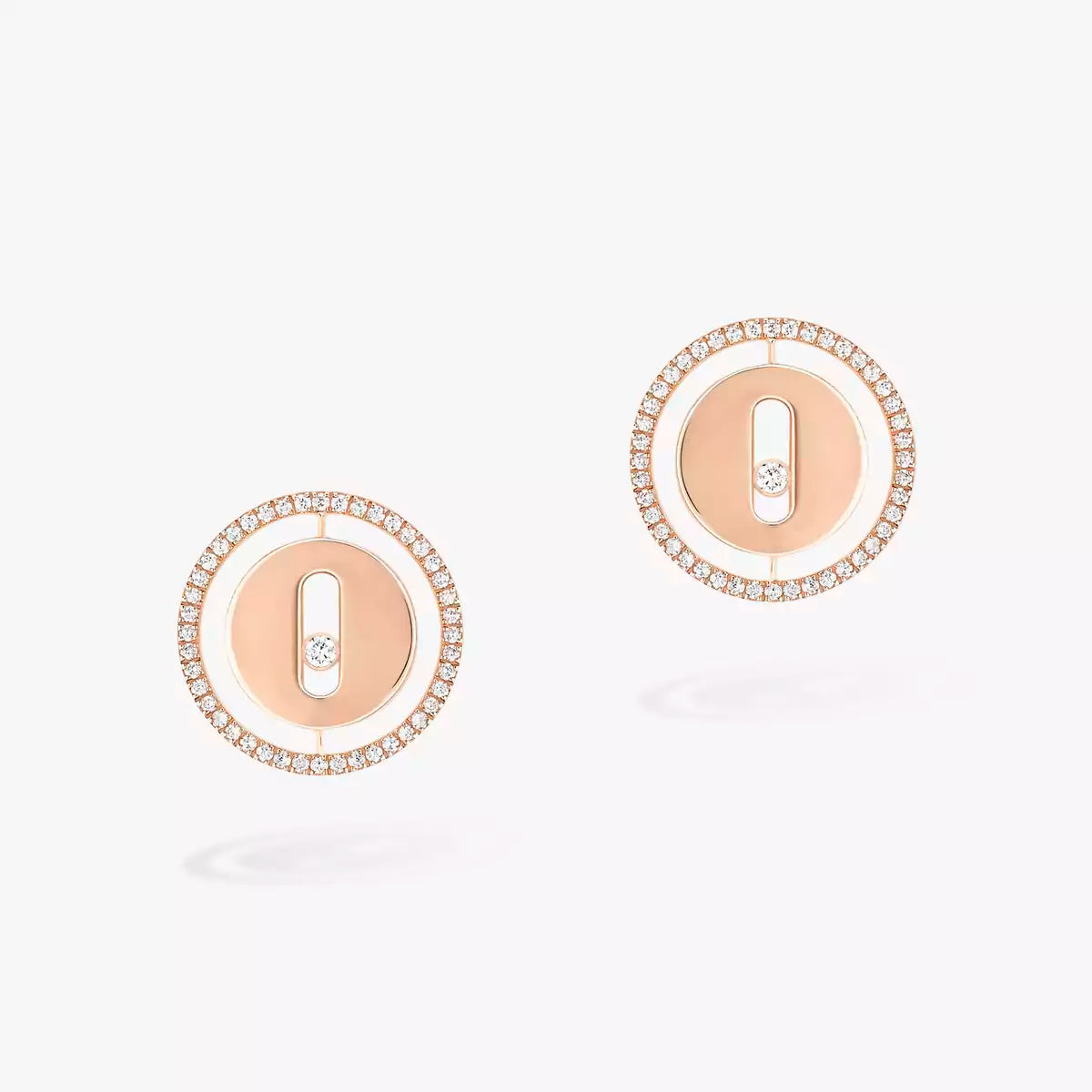 [Zalyn]LUCKY MOVE DIAMOND EARRINGS