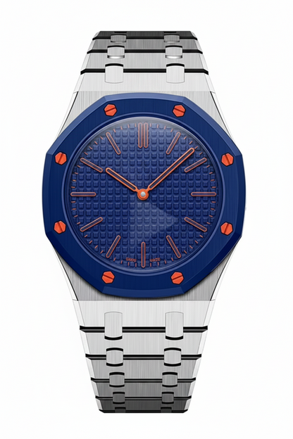 [Zalyn]OAK POP EXCLUSIVE SILVER STEEL STRAP