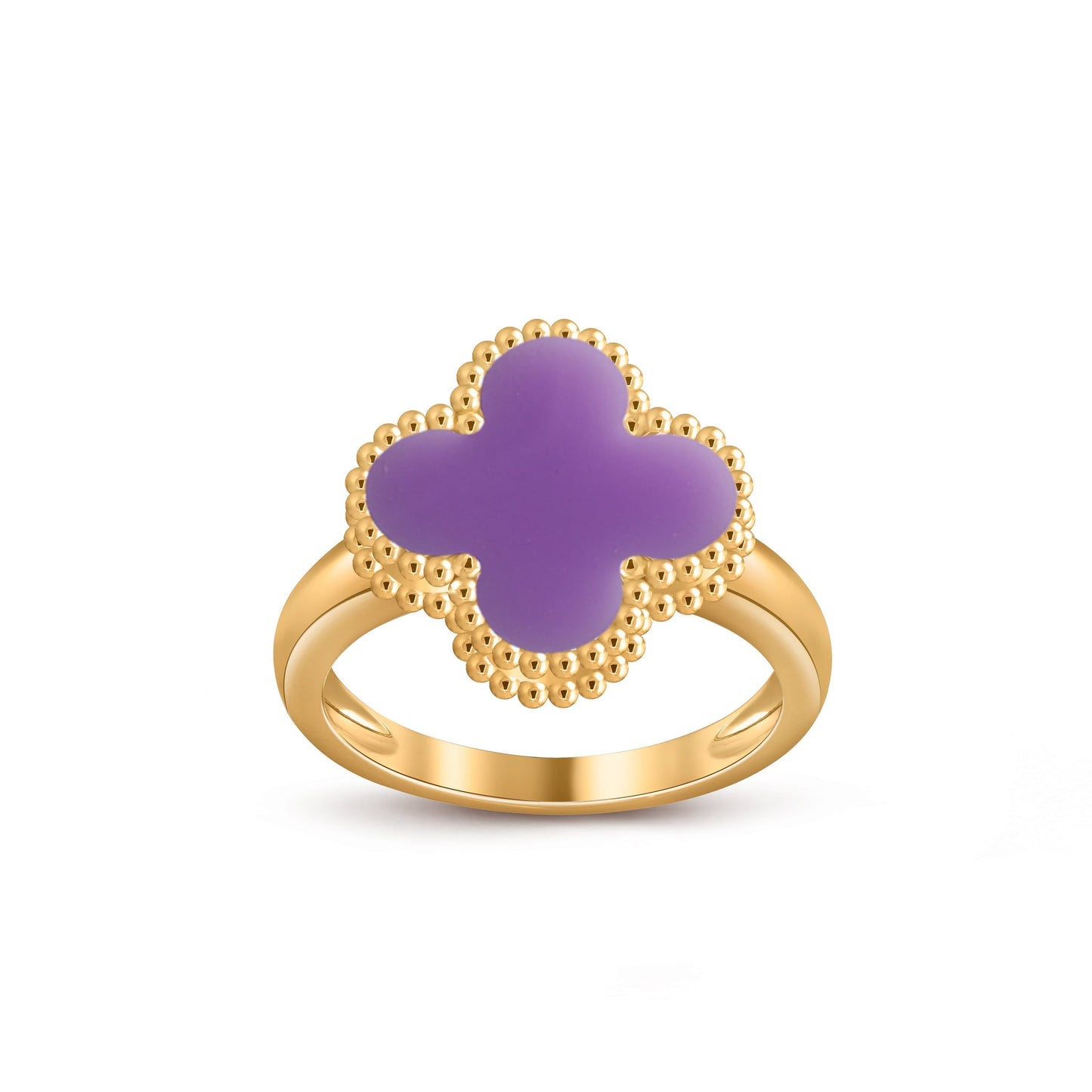 [Zalyn]LUCKY CLOVER VINTAGE GOLD RING COLLECTION