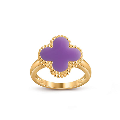 [Zalyn]LUCKY CLOVER VINTAGE GOLD RING COLLECTION