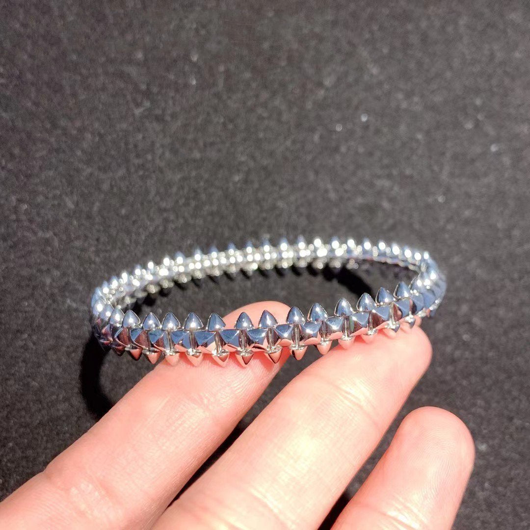 [Zalyn Jewelry ]CLASH SILVER BRACELET