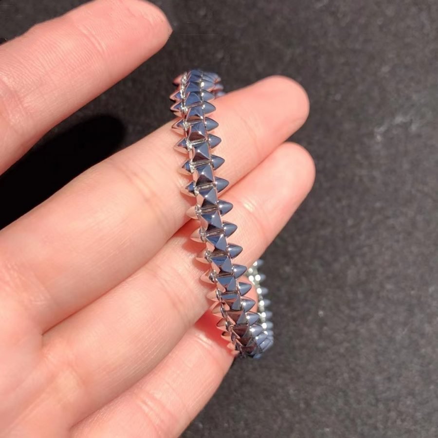 [Zalyn Jewelry ]CLASH SILVER BRACELET