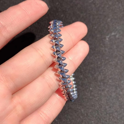 [Zalyn Jewelry ]CLASH SILVER BRACELET