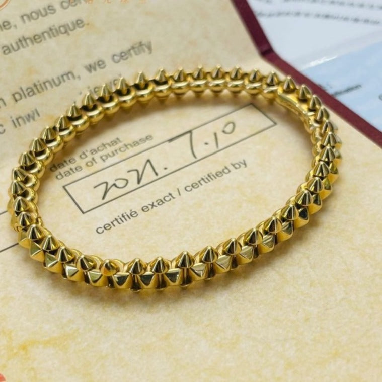 [Zalyn Jewelry ]CLASH GOLD BRACELET