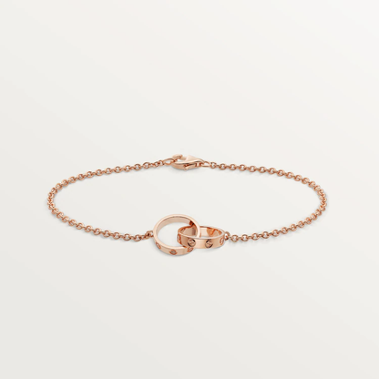 [Zalyn Jewelry ]LOVE BRACELET DOUBLE RING