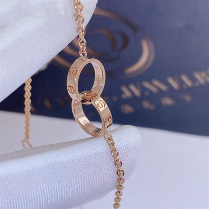 [Zalyn Jewelry ]LOVE BRACELET DOUBLE RING