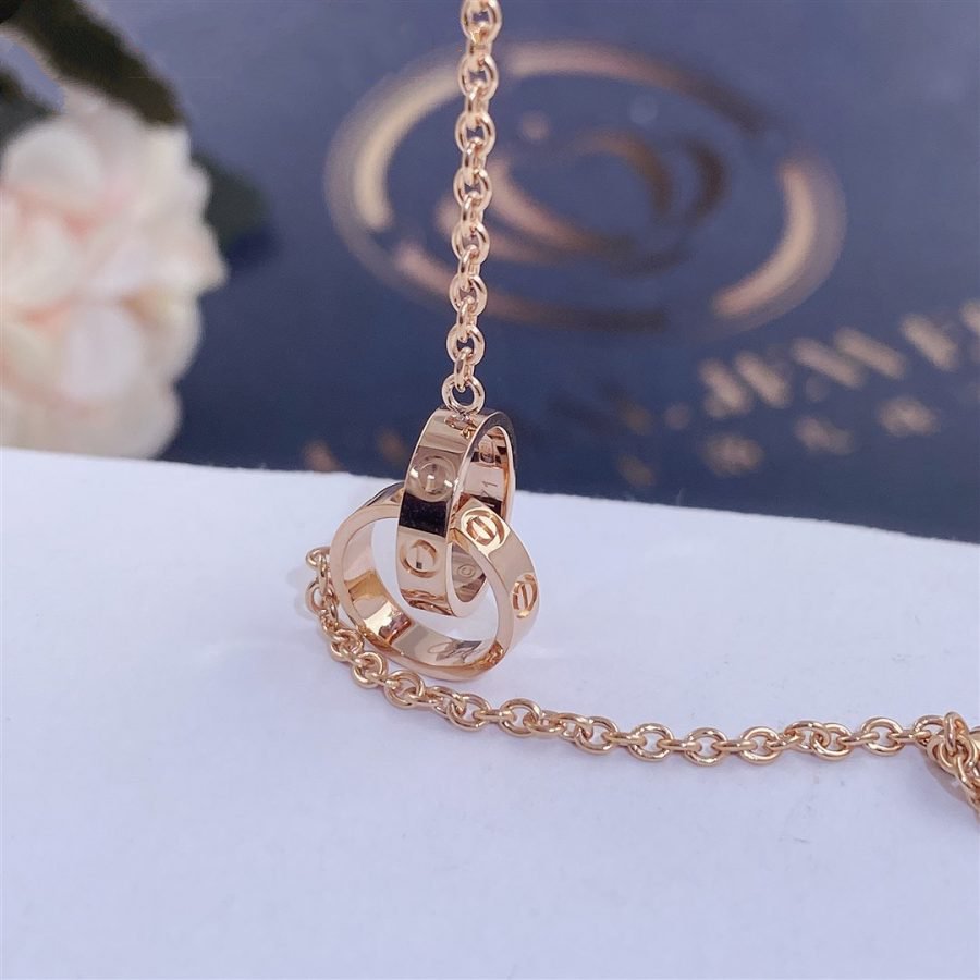 [Zalyn Jewelry ]LOVE BRACELET DOUBLE RING