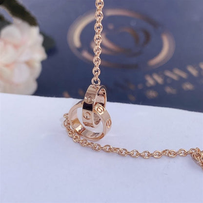 [Zalyn Jewelry ]LOVE BRACELET DOUBLE RING