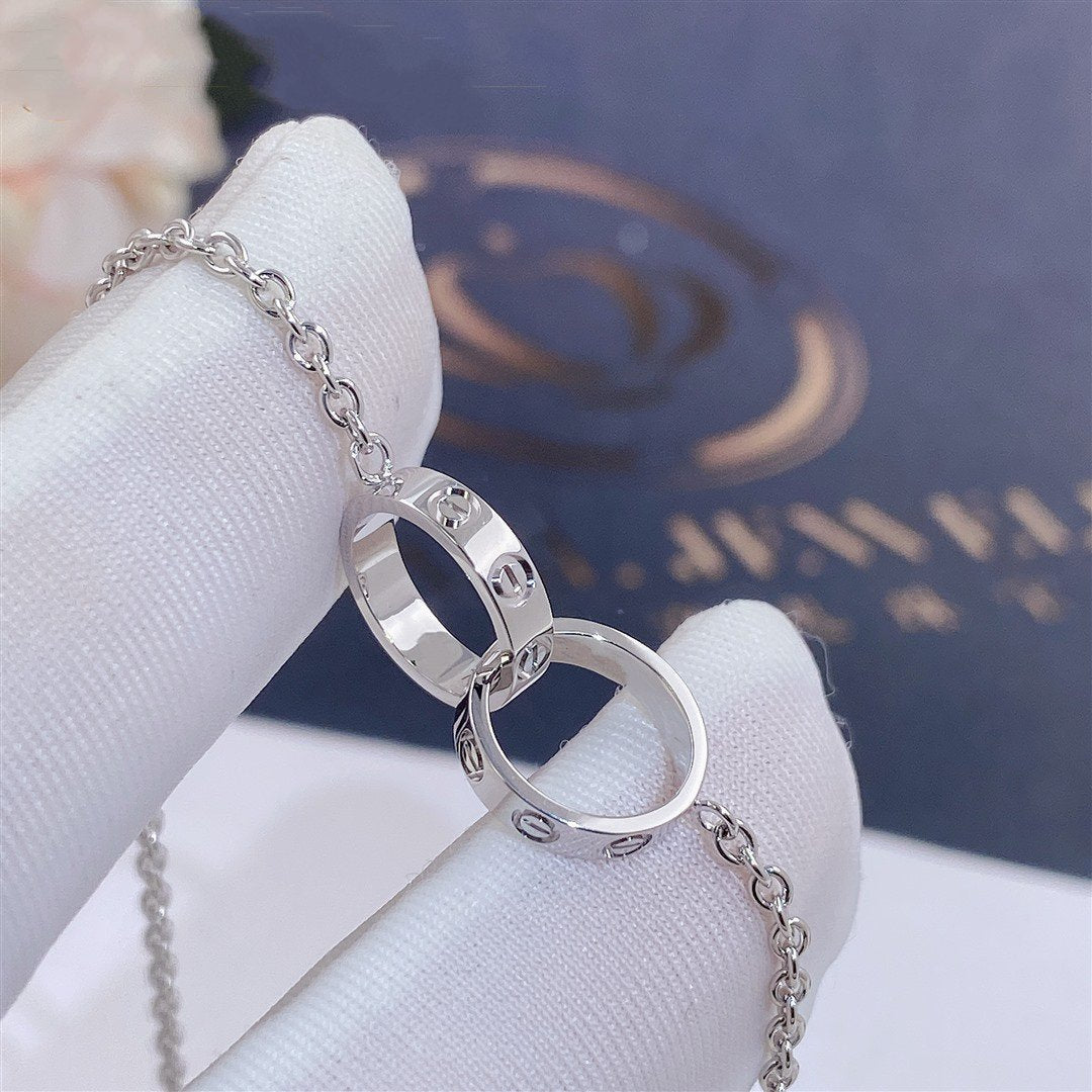 [Zalyn Jewelry ]LOVE BRACELET DOUBLE RING