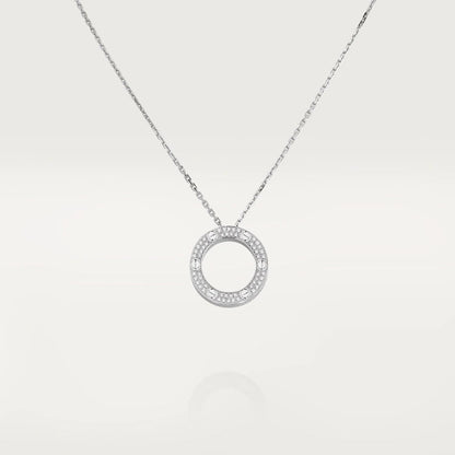 [Zalyn Jewelry ]LOVE NECKLACE ADJUSTABLE SILVER