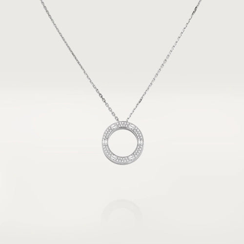[Zalyn Jewelry ]LOVE NECKLACE ADJUSTABLE SILVER